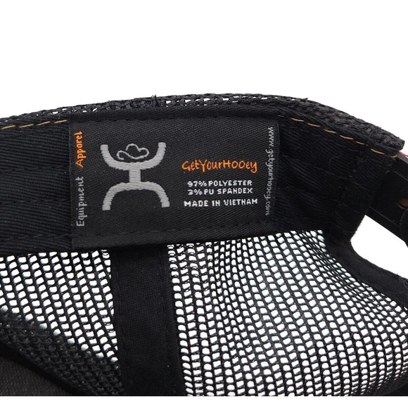 Hooey Snapback Mesh Trucker Hat Boquillas Tan Black Mexican Mexico Flag Logo Cap - Picture 8 of 8